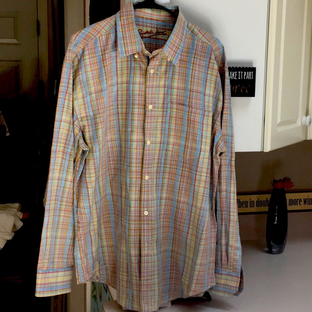 BUGATCHI Long Sleeved Shirt NEW Men’s Large 🔥